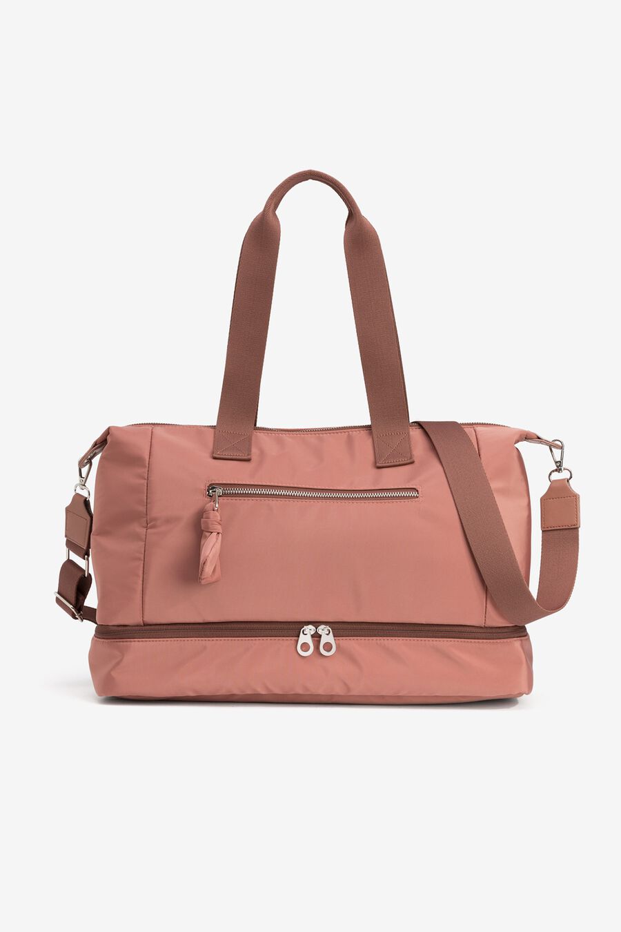 Bolso weekend de nylon acolchado