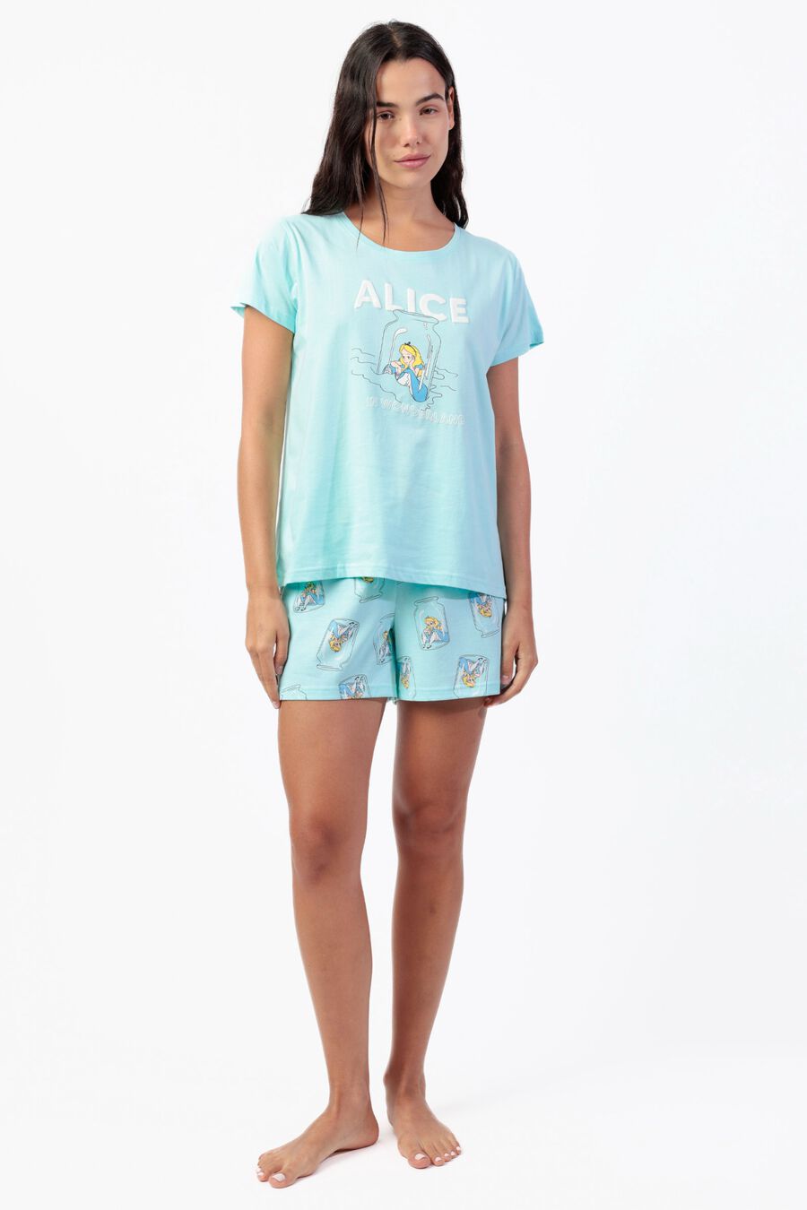 Pijama corto Alicia Maravillas tarro