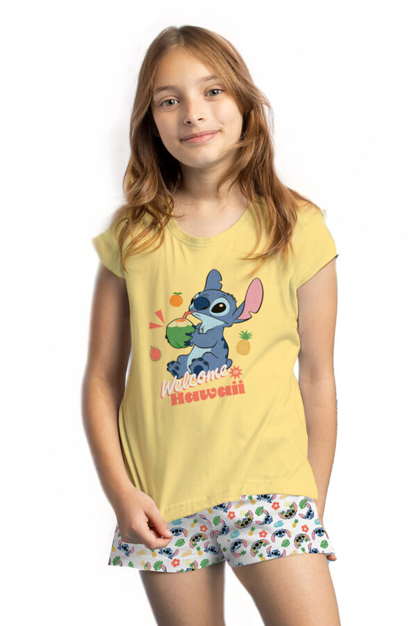 Admas Pijama curto Disney Stitch Tropical estampado