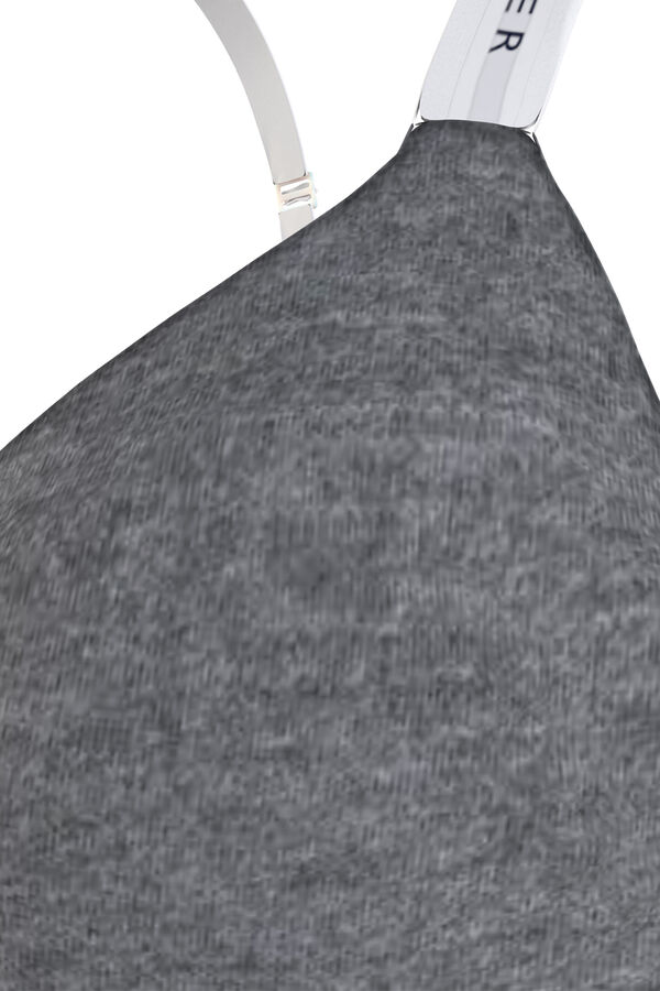 Womensecret Soutien triangular com enchimento cinzento