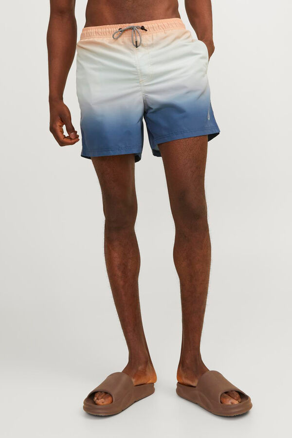 Jack & Jones Men's tie dye swim shorts pink