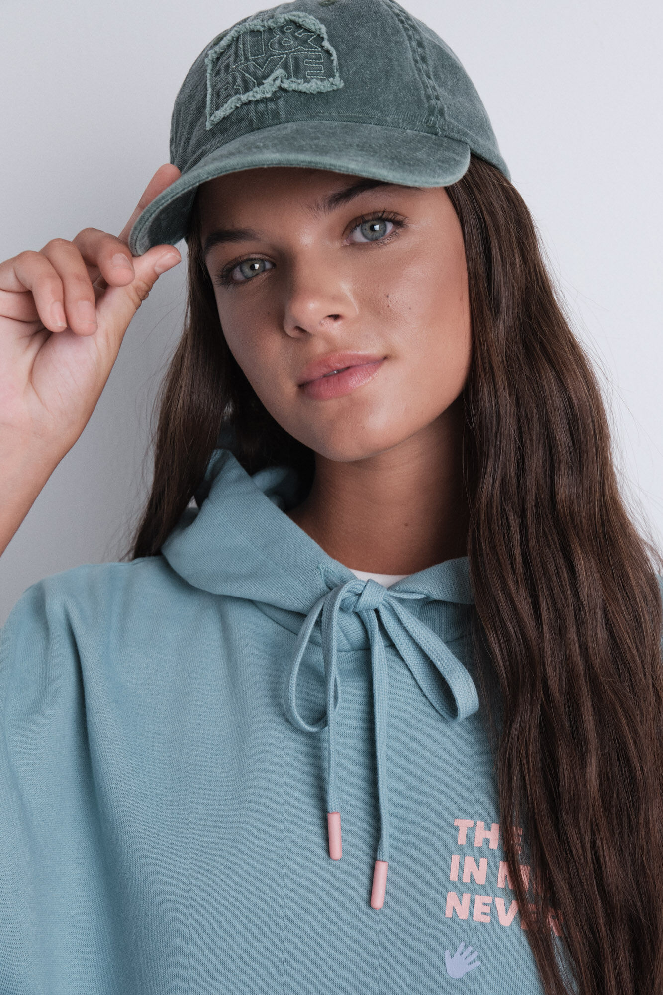 HI&BYE Pamučna kapa sa vez logo fla&scaron;e