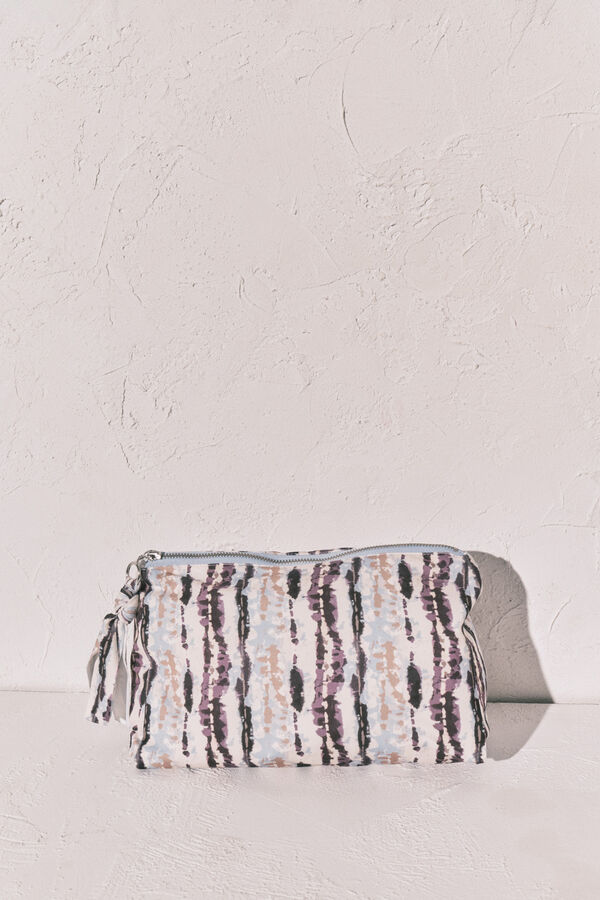 Women'secret Smeđa vodootporna tie dye torba za kupaći kostim Print