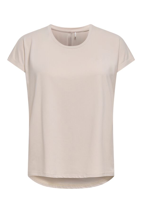 Only Play Camiseta deportiva manga corta soft gris