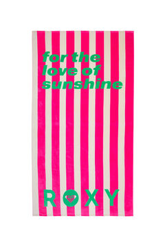 Roxy Toalha de praia &agrave;s riscas com texto