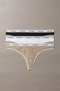 Calvin Klein Pack 3 bragas tangas animal print
