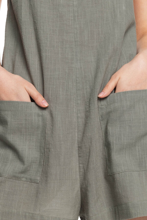 Roxy Mono Corto con Tiras para Mujer - Lavender Haze  beige