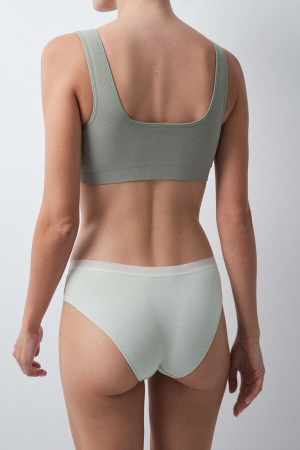 Women'secret Pack 7 bragas anchas algod&oacute;n lisas S uzorkom
