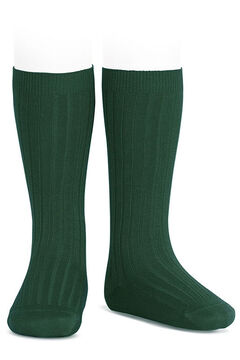 Condor Meias altas b&aacute;sicas caneladas