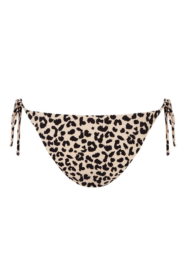 Womensecret Jaguar side-tie bikini bottoms Print