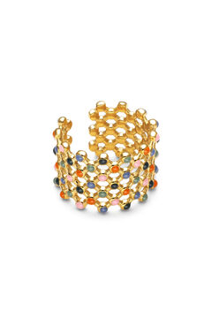 Singularu Anillo Mini Bomb Enamel Acer Oro 