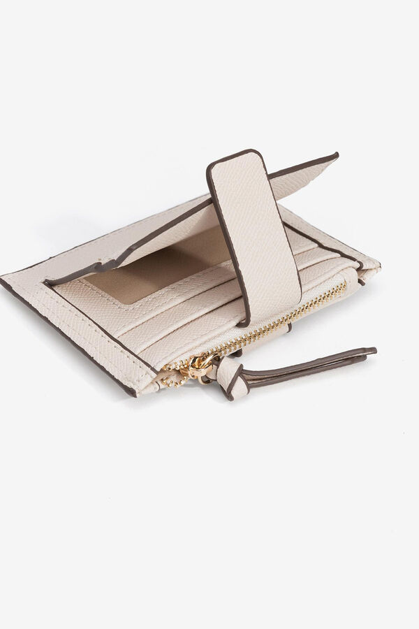 Vilanova Card Holder with Flaps beige
