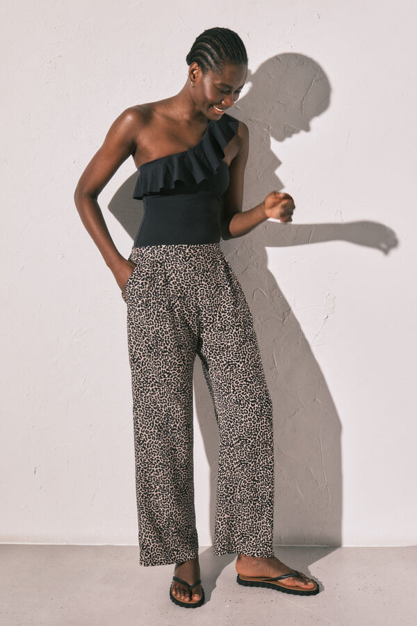 Women'secret Lepr&scaron;ave pantalone sa životinjskim printom Print