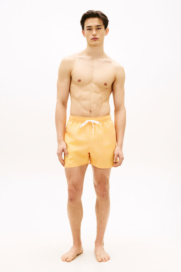 Tommy Hilfiger Ba&ntilde;ador hombre con bandera bordada naranja