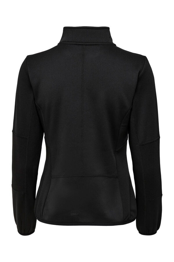 Only Play Chaqueta t&eacute;cnica forro polar negro