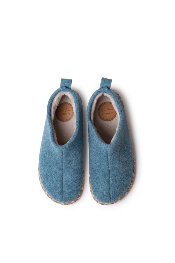 Toni Pons Zapatilla Abotinada Para Mujer  En Fieltro turquesa