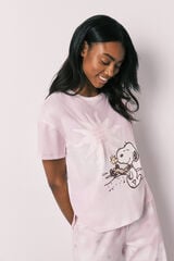 Women'secret Snoopy pamučna kapri pidžama Roze