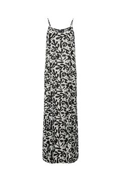 Pieces Vestido maxi de tirantes blanco