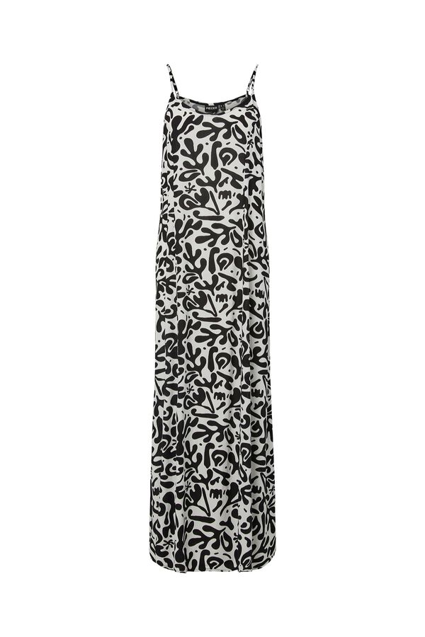 Pieces Vestido maxi de tirantes blanco