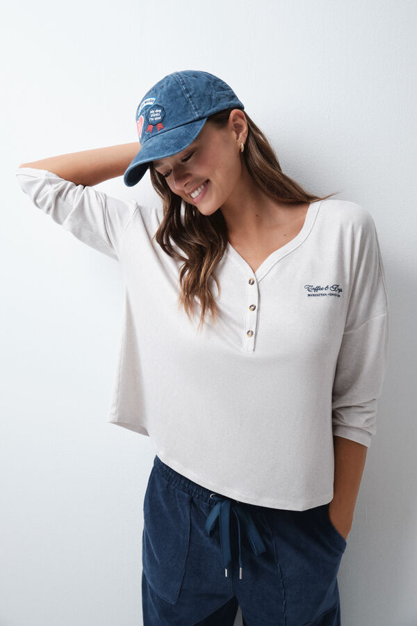 Women'secret Siva mekana pletena majica Siva