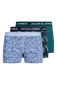 Jack & Jones Pack 3 b&oacute;xer combinado estampado