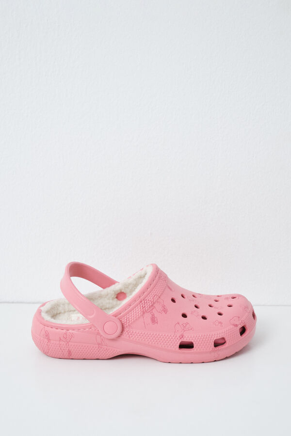 Women'secret Sobne papuče klompe sa postavom Snoopy Roze