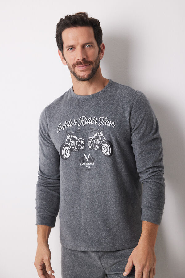 Pijama largo hombre polar 