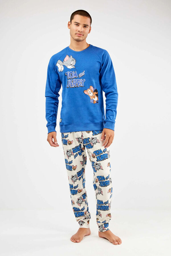 Gisela Tom & Jerry jersey-knit pyjamas set blue