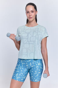 Only Play T-shirt desportiva manga curta em mesh