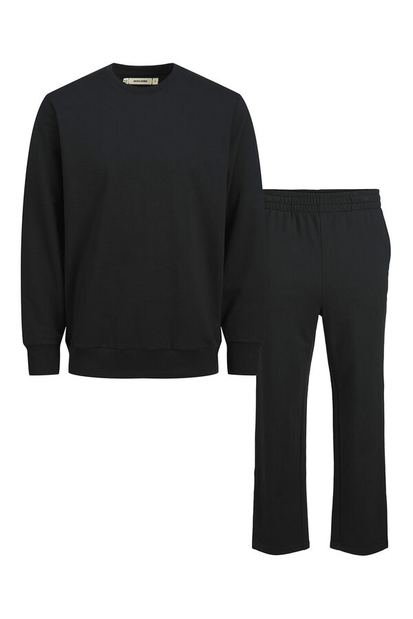 Jack & Jones Long pyjamas trouser Crna