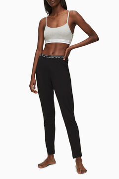 Womensecret Pantalón de algodón con cinturilla elástica de Calvin Klein negro