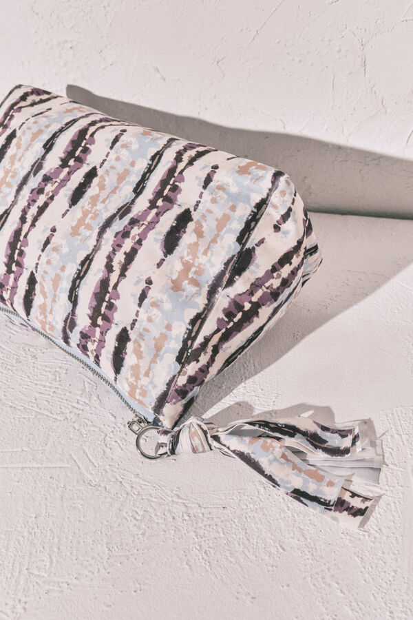 Women'secret Smeđa vodootporna tie dye torba za kupaći kostim Print