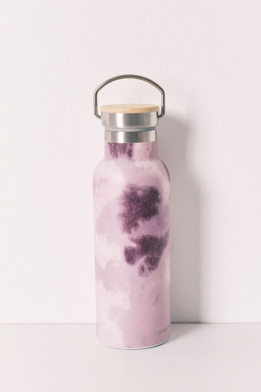 Botella acero inoxidable estampado rosa