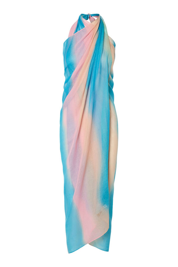 Pieces Pareo desbotado azul