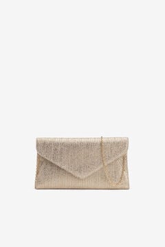 Vilanova Mala Clutch Dourada cinzento