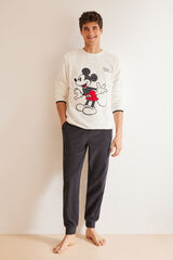 Womensecret Pyjama homme polaire Mickey gris