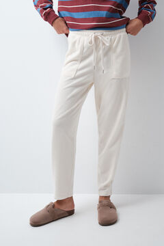 Women'secret Bele duge pantalone od somota
