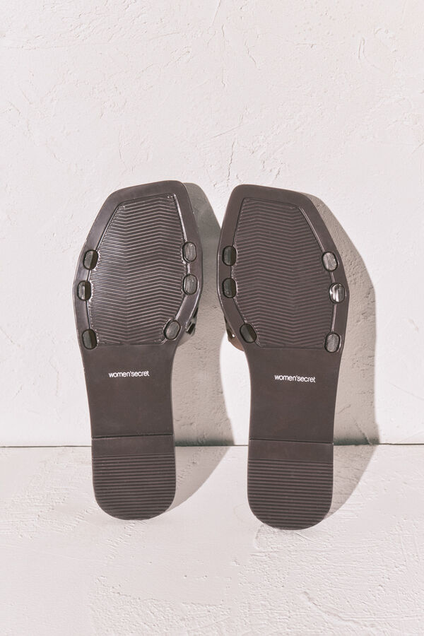 Women'secret Braon ravne jelly sandale Braon