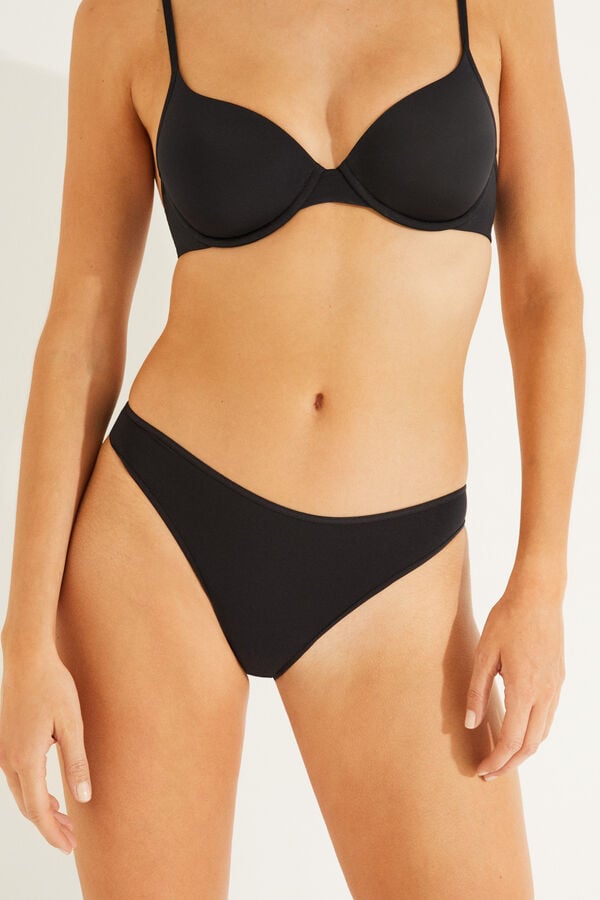 Women'secret Pakovanje od 3 para brazilijana gaćica od mikrovlakna Crna