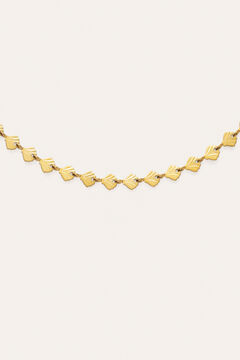 Singularu Collar Shells Acero Ba&ntilde;o Oro