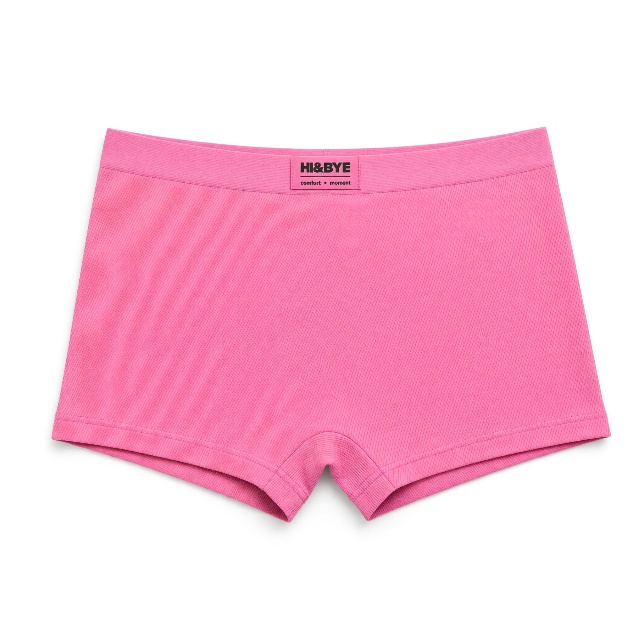 HI&BYE Braga b&oacute;xer seamless canal&eacute; logo rosa
