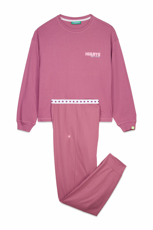 HI&BYE Dugački set od 100% pamuka roze apres-ski Roze