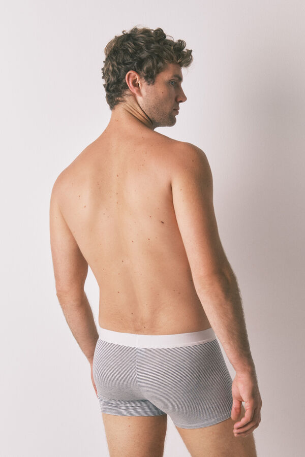 Women'secret Pacote de 2 boxers riscas azuis azul