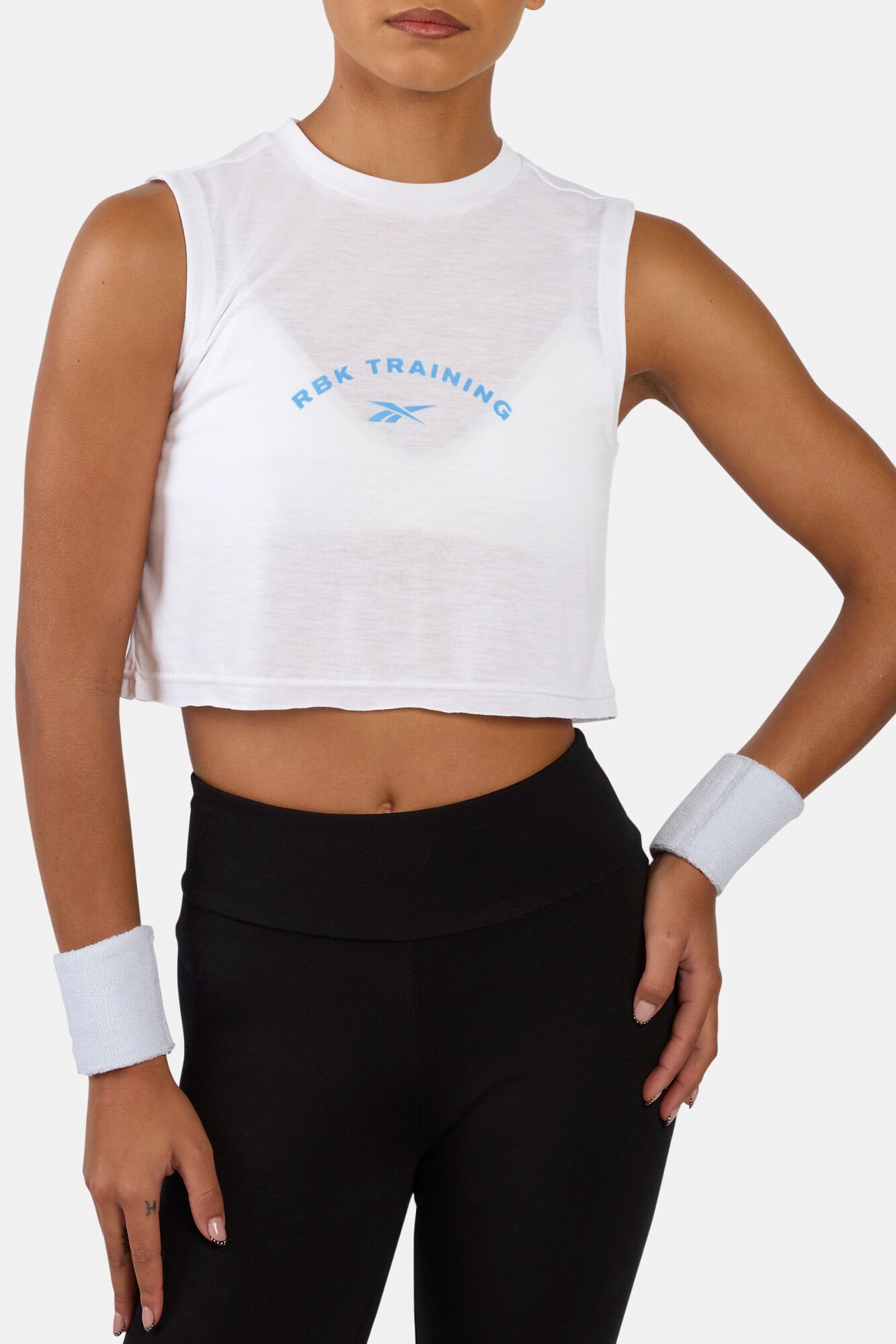 Reebok T-shirt sem mangas com gr&aacute;fico