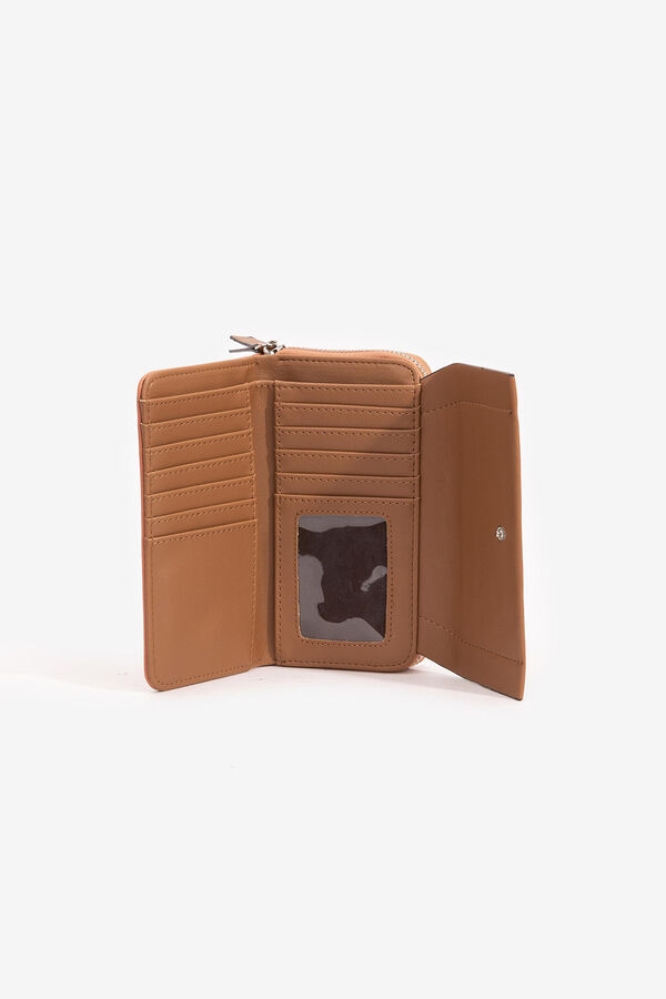 Vilanova Monedero mediano con solapa beige