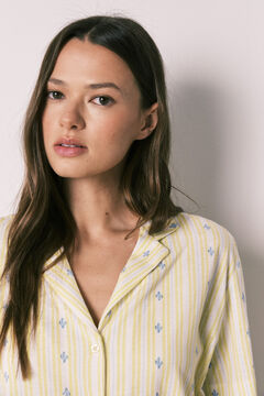 Women'secret Pijama curto camiseiro em algod&atilde;o amarelo