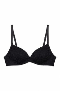 Women'secret Crni čipkasti CHARMING trouglasti grudnjak sa punjenjem