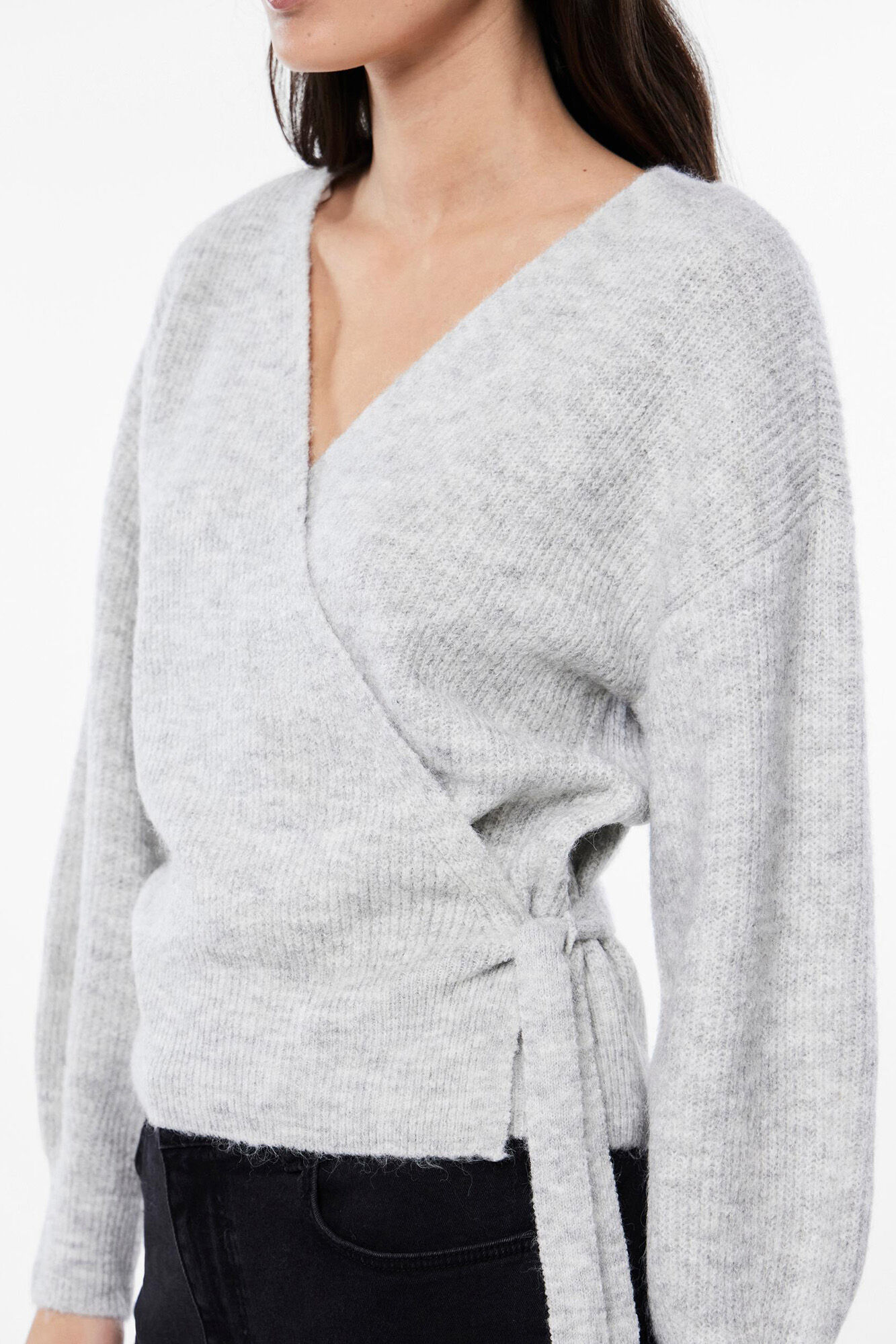 Pieces Cardigan cruzado