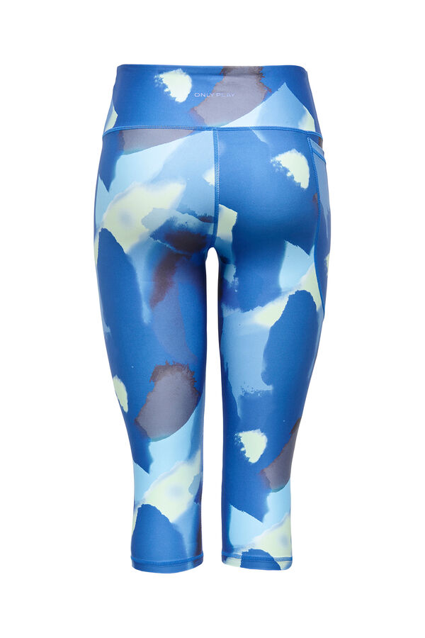 Only Play Leggin capri tiro alto B-Dry azul
