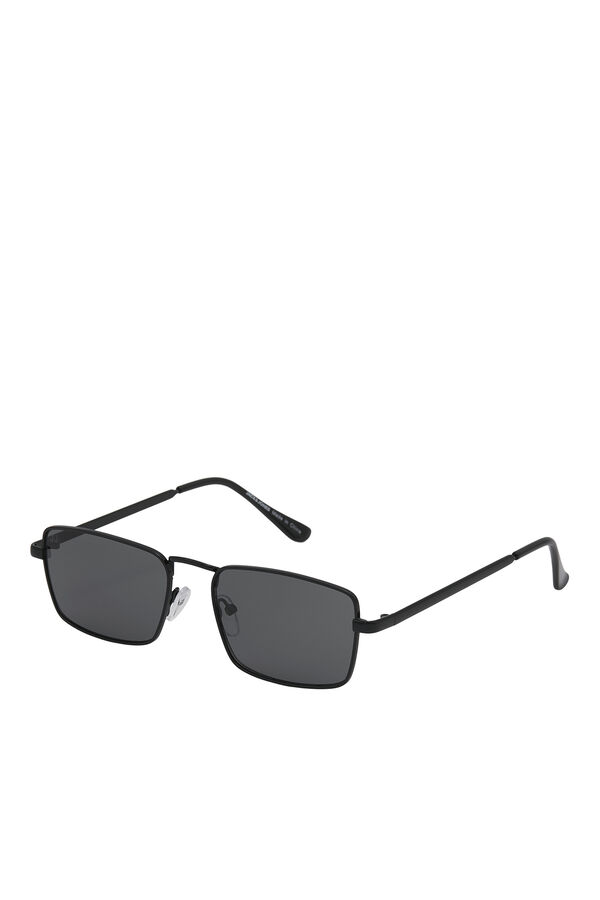 Jack & Jones Schwarze Sonnenbrille mit Metallgestell Schwarz